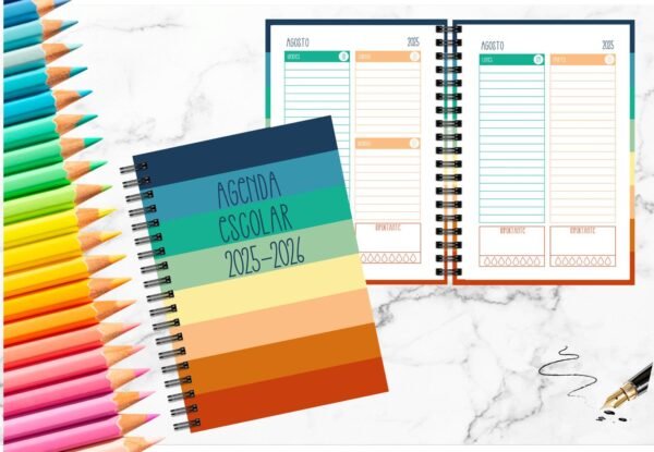 Agenda Escolar Colores