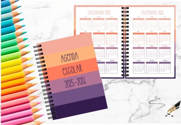 Agenda Escolar Colores