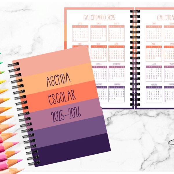 Agenda Escolar Colores
