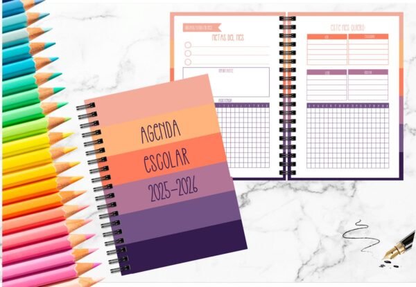 Agenda Escolar Colores