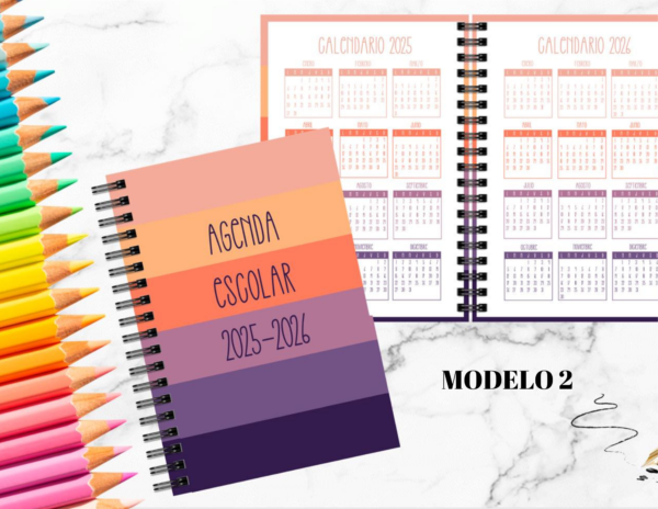 Agenda Escolar Colores