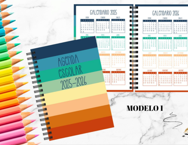 Agenda Escolar Colores